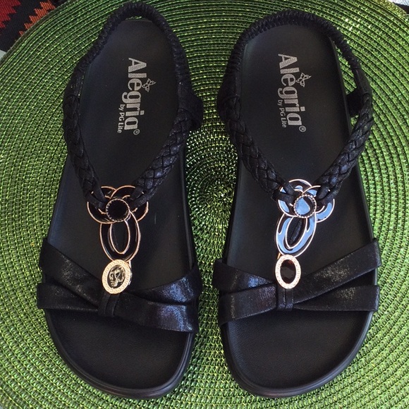 Alegria woman’s size 8 black sandals - Picture 3 of 7